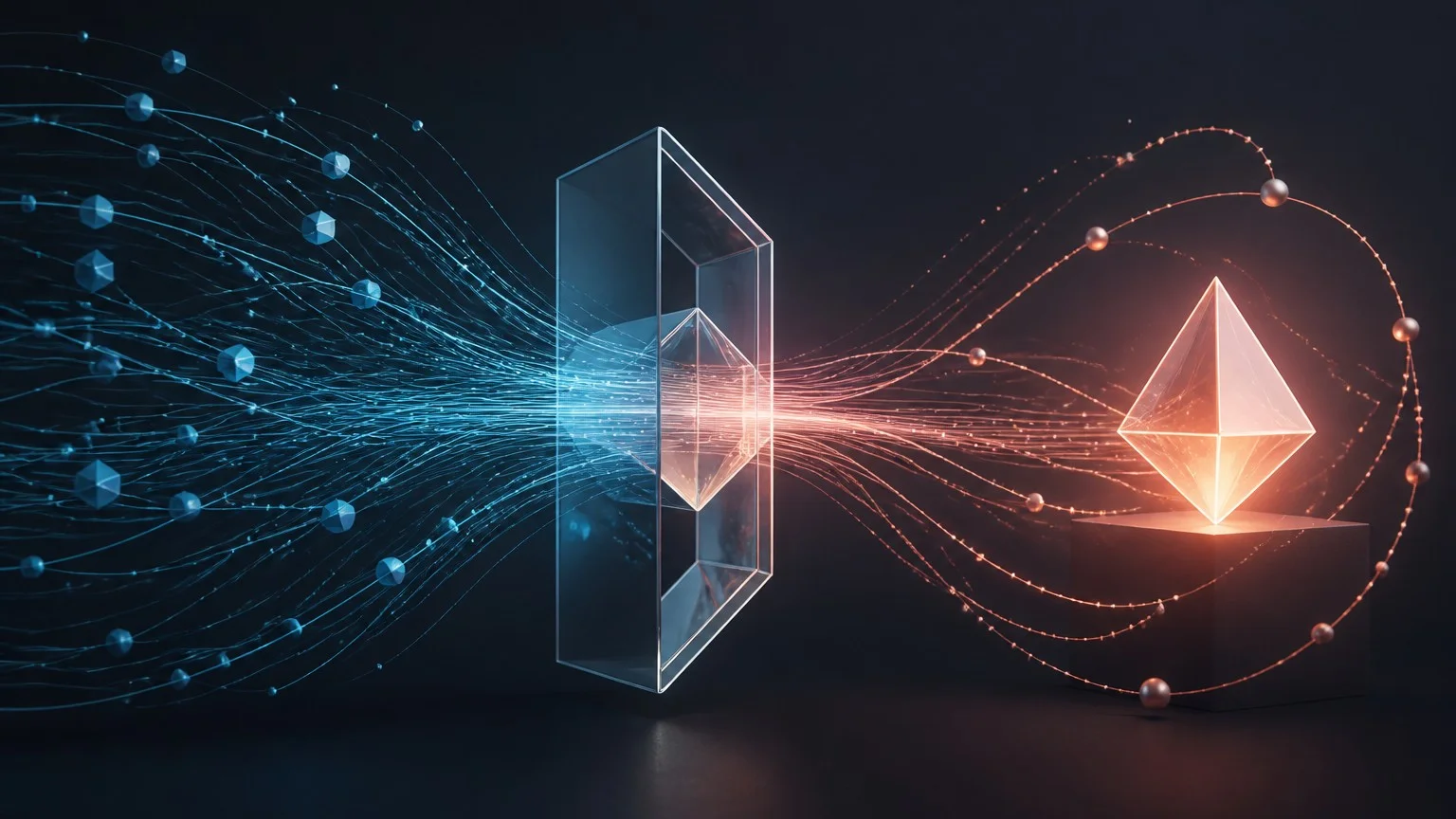 Digital traffic converging through a product into a recognizable brand